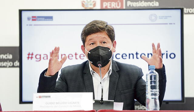 El premier Guido Bellido debe afrontar investigaciones por apología del terrorismo por no deslindar de Sendero Luminoso. Foto: PCM