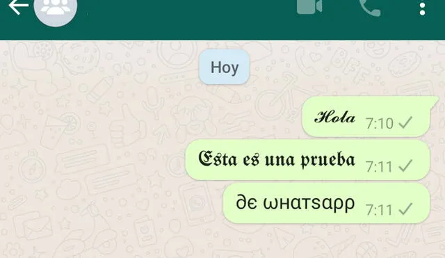 Hay muchas tipografías disponibles que podrás usar en WhatsApp. Foto: La República