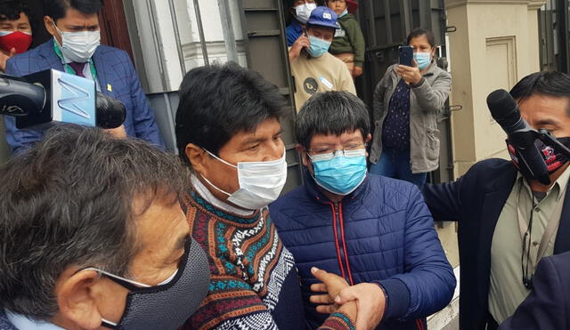 Evo Morales llegó a Perú el último martes 10 de agosto. Foto: Mary Luz Aranda/URPI-LR