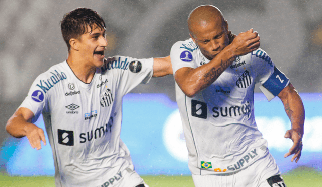 Santos superó a Libertad por los cuartos de final de la Copa Sudamericana 2021. Foto: AFP