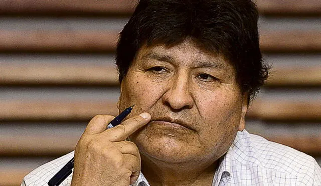 “Sobre la pandemia estoy convencido que es parte de una guerra biológica", expresó Evo Morales desde Perú. Foto: AFP
