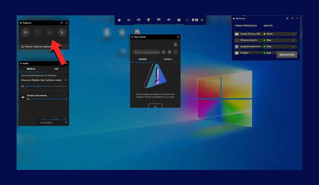 Windows 10 tiene su propia opción para grabar la pantalla. Foto: Computerhoy