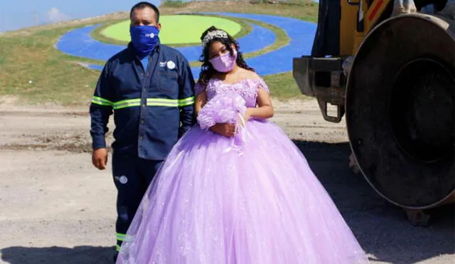 La joven declaró estar orgullosa del trabajo de su padre porque es un trabajo digno que lleva sustento a su hogar. Foto: captura de Facebook