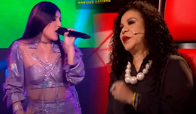 La cantante criolla se mostró impresionada por la versión de "No me arrepiento de este amor" que la joven artista interpretó en La voz Perú. Foto: captura/Latina