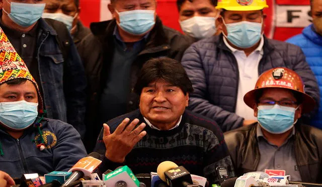 Evo Morales reiteró en redes sociales que llegó "al gobierno con el voto del pueblo". Foto: EFE