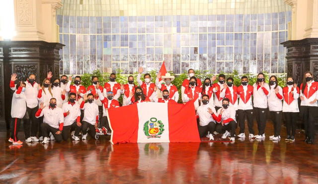 Juegos Paralímpicos: delegación peruana recibe la bandera que flameará en Tokyo 2020. Foto: Twitter