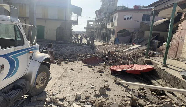 El sismo en Haití causó algunos daños en edificaciones. Foto: @JCOMHaiti/Twitter