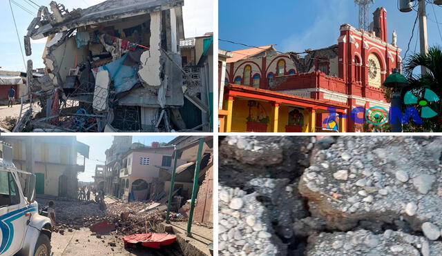 El terremoto se produjo a 8 kilómetros de la capital de Petit Trou de Nippes, a unos 150 kilómetros al oeste de la capital, Puerto Príncipe. Foto: composición / Twitter
