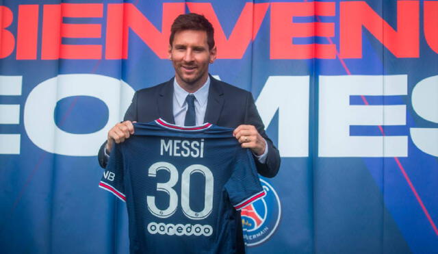 Lionel Messi usará la dorsal 30 durante dos temporadas en el Parque de los Príncipes. Foto: EFE