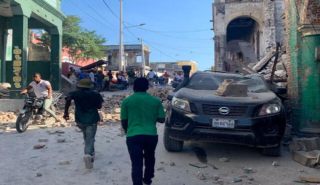 El terremoto se produjo a 8 kilómetros de la capital de Petit Trou de Nippes, a unos 150 kilómetros al oeste de la capital, Puerto Príncipe. Foto: Twitter