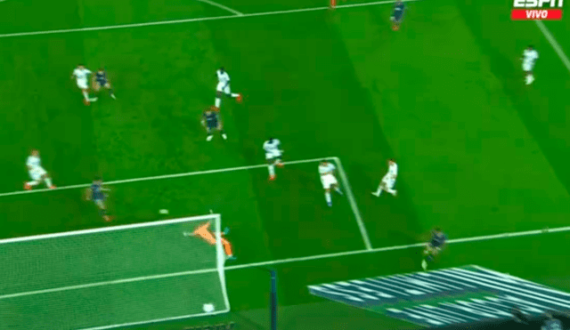 Sarabia anotó el 4-2 definitivo del PSG frente al Estrasburgo por la Ligue 1. Foto: captura ESPN