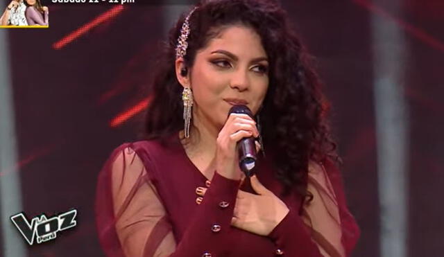 Oriana Montero se perfilaba como una de las favoritas en La voz Perú. Foto: captura Latina