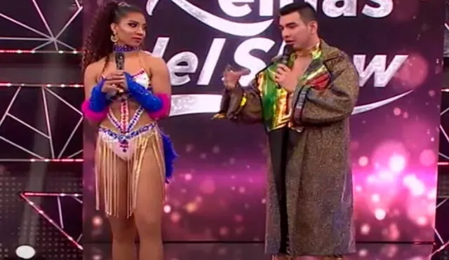 Carla Rueda prefirió marcar distancia de su bailarín Diego Cornejo, con quien se le especulaba una relación sentimental. Foto: captura de América TV