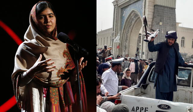 Malala lametó la situación en Afganistan. Ella es una de las miles de personas que escaparon del control de los talibanes. Foto: composición LR / EFE