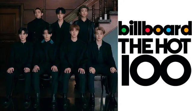 16 de agosto, BTS en el ranking HOT100 de Billboard. Foto: composición LR / BB / HYBE