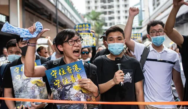 El movimiento sostiene que la represión de Pekín y las restricciones de protestas en pandemia han nublado su futuro. Foto: AFP