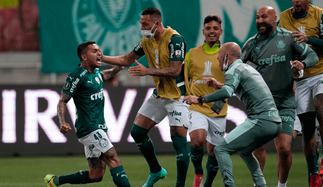 Palmeiras derrotó a Sao Paulo por los cuartos de la Copa Libertadores desde el Allianz Parque. Foto: AFP