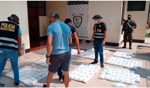 Policías incautaron más de 300 kg de droga. Foto: difusión