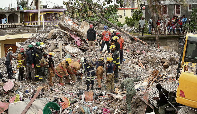 Fenómeno. El terremoto resultó devastador para la nación latinoamericana. Foto: EFE
