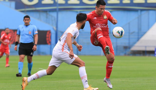 Sport Huancayo y Ayacucho FC empatan de forma parcial en el Alberto Gallardo. Foto: Liga de Fútbol Profesional