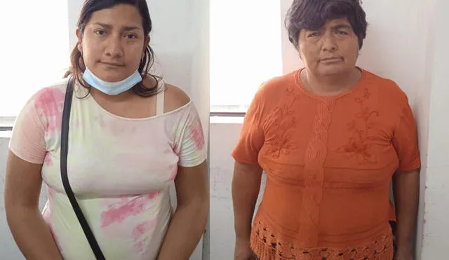 Mujeres fueron trasladadas al Departamento de Investigación Criminal de Pacasmayo. Foto: PNP