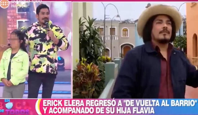 Erick Elera reapareció en la serie De vuelta al barrio. Foto: captura de América TV