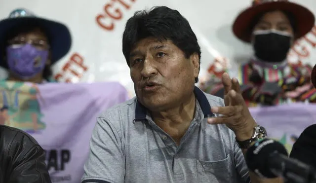 Evo Morales confirmó que se reunió con Pedro Castillo la semana pasada en Palacio de Gobierno. Foto: Aldair Mejía/La República