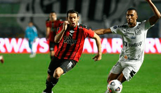 Santos se impuso 2-1 ante Libertad en el partido de ida de los cuartos de final de la Copa Sudamericana. Foto: difusión