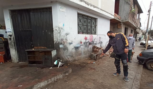 Policía fue interceptado en la cuadra tres de la avenida San Hilarión, en San Juan de Lurigancho. Foto: Joel Robles / URPI-LR