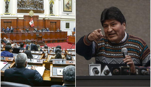 En el Parlamento, no se alcanzaron los votos para debatir la moción sobre Evo Morales. Foto: composición/La República/difusión