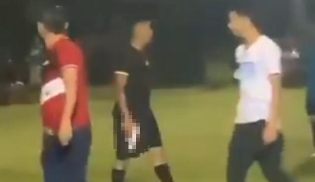 Árbitro se defendió a balazos en el fútbol amateur de Honduras. Foto: captura de Twitter
