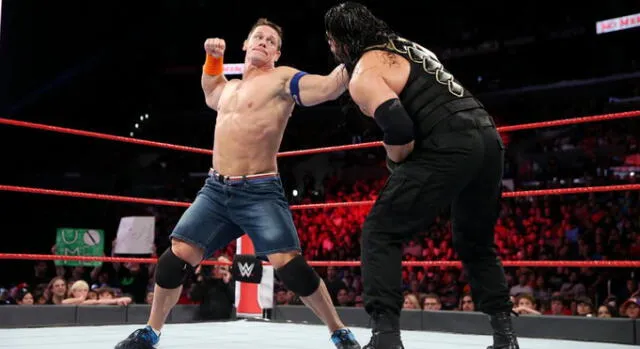 John Cena vs. Roman Reigns será la pelea principal de la noche. Foto: WWE