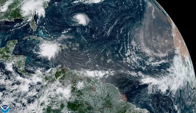 Henri se convirtió en huracán de categoría 1, según informó el Centro Nacional de Huracanes de Estados Unidos. Foto: EFE
