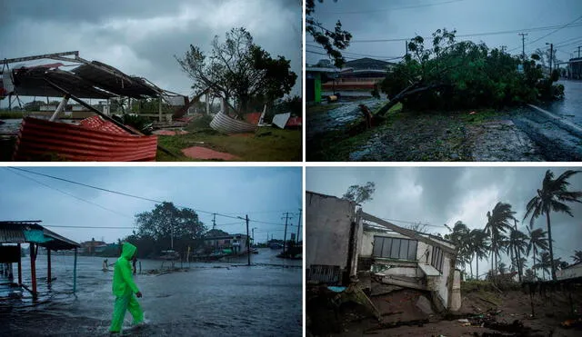 Los daños incluyen caída de árboles, inundaciones, cortes al servicio de energía eléctrica, caída de postes y casas destruidas. Foto: composición / AFP