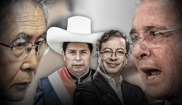 Las semejanzas establecidas entre Perú y Colombia iniciaron con las figuras de Alberto Fujimori y Álvaro Uribe. Foto: composición de Gerson Cardoso/ La República