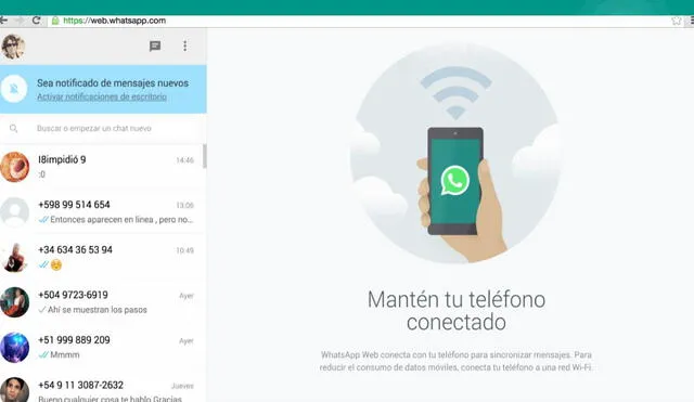 La plataforma web de WhatsApp tiene todas las ventajas de trabajar en una computadora. Con estos comandos podrás ahorrarte segundos importantes en tu día a día. Foto: Cadena SER
