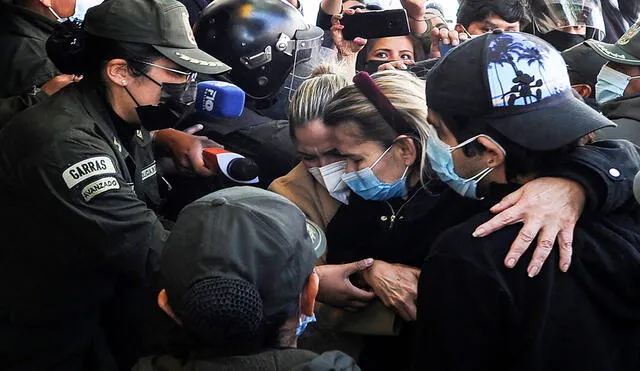 Jeanine Áñez lleva varios meses detenida y ahora es el tema de discusión en Bolivia, bajo la atenta mirada de la ONU, la OEA y demás organismos internacionales. Foto: AFP