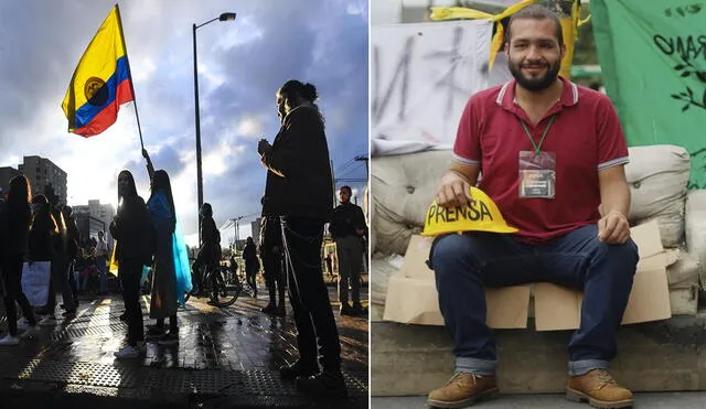 El líder estudiantil, de 26 años, participó en las manifestaciones del 2018 donde se demandaban una mejora para las universidades públicas de Colombia. Foto: composición/Twitter