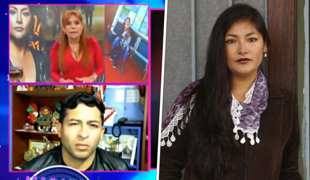 Expareja de Magaly Solier conversó con Magaly Medina sobre la situación de la actriz. Foto: captura de ATV/ La República