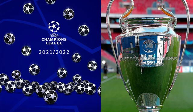 El sorteo tendrá lugar este jueves 26 de agosto de 2021. Foto: composición/UEFA Champions League/difusión