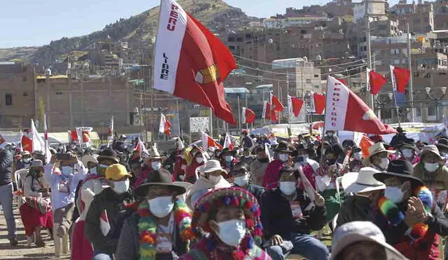 Movilizaciones. En tres ciudades del sur Perú Libre intentará movilizar a sus bases para respaldar a Guido Bellido. Foto: La República