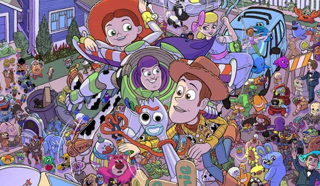 Los seguidores de la saga animada se pusieron a prueba para encontrar a todos los muñecos ventrílocuos escondidos entre Buzz, Woody, Jessy, Forky y otros personajes. Foto: Milenio