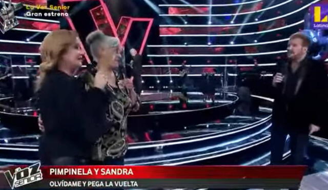 Sandra, esposa del participante, reveló que siempre soñó con conocer a los hermanos Pimpinela. Foto: captura de Latina