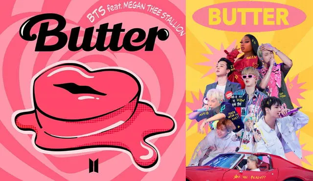 El remix de "Butter" fue lanzado en la medianoche del viernes 27 (EST). Foto: composición BIGHIT MUSIC / @_Seokjinmiamor / Twitter