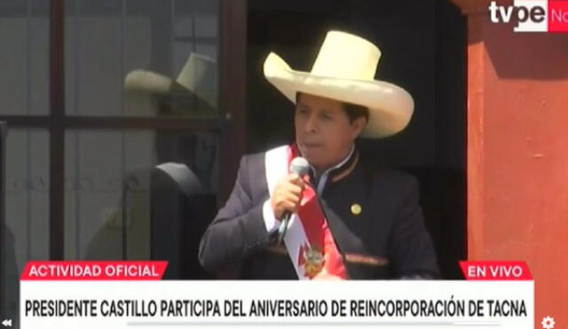 Pedro Castillo prometió que seguirán cobrando a todos los deudores del Estado. Foto: captura TV Perú