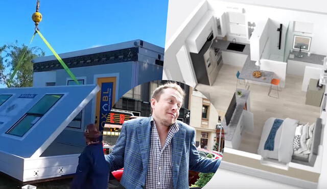 Elon Musk revive debate sobre el estilo de vida de los millonarios tras vender sus propiedades y mudarse a "minicasa" fabricada por Boxabl. Foto: Composición LR / AFP / Boxabl