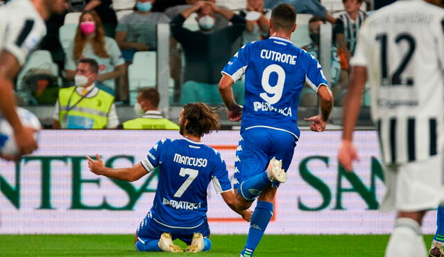 Mancuso anotó su primer gol en la Serie A en la histórica victoria ante la Juventus. Foto: Empoli Fc