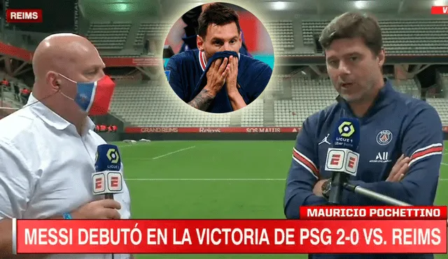 Mauricio Pochettino dejó sus conclusiones tras el debut de Messi con el PSG. Foto: captura ESPN