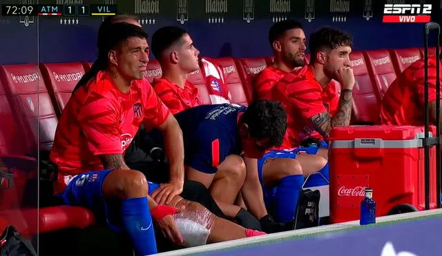 Luis Suárez marcó el 1-1 parcial del 'Atleti' ante Villarreal. Foto: captura ESPN