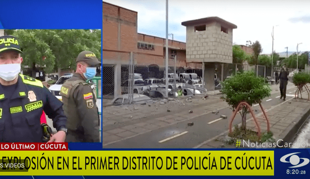 El artefacto explosivo fue dejado debajo de una silla, informa el comandante de la Policía de Cúcuta. Foto: captura de Noticias Caracol